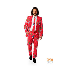 (red, 48) Opposuit Christ Master Xmas Santa suit Slimline Premium 3-part EU SIZES Size