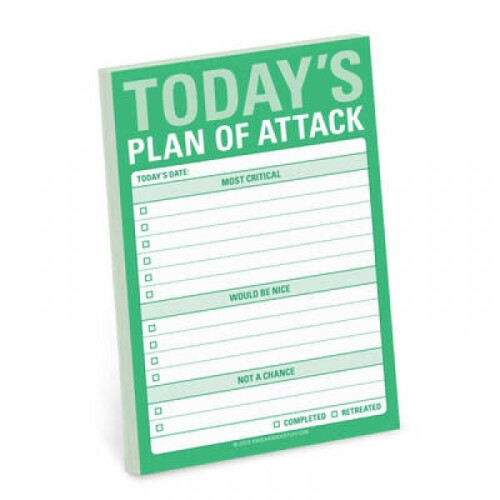 Knock Knock Todays Plan of Attack Great Big Stickies