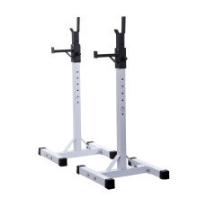 HOMCOM Power Rack Holder Weights Bar Barbell Squat Stands Spotter GYM Workout