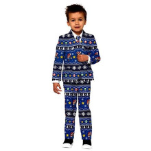 (multicolor, EU98/104) Super Mario Christmas suit children suit children Opposuit Slimline Premium 3 parts Size