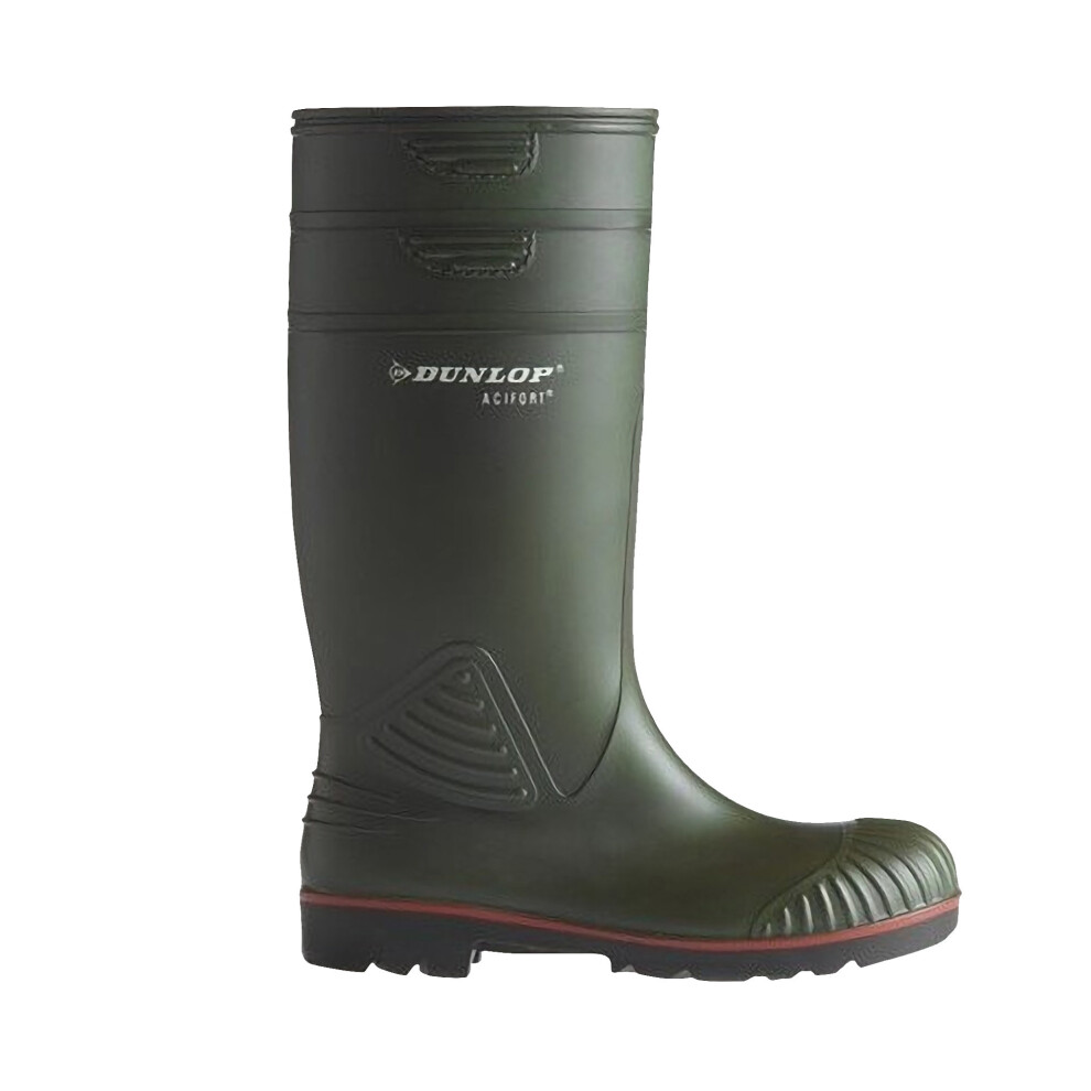 Dunlop (48 Eur, ) A442631 Actifort Heavy Duty Safety Wellington / Mens Boots / Safety Wellingtons Green