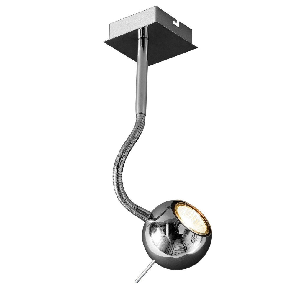 Square Ceiling Chrome Plate Flexible Home Lighting Adjustable Ball Shaped Light