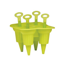 Green Ice Lolly Maker Reusable Mould Icepop Yogurt Popsicle Tray Frozen Pop Mold
