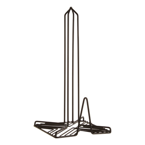 Premier Housewares Vertex Black Kitchen Tissue Paper Towel Roll Holder Pole Stand Rack Dispenser