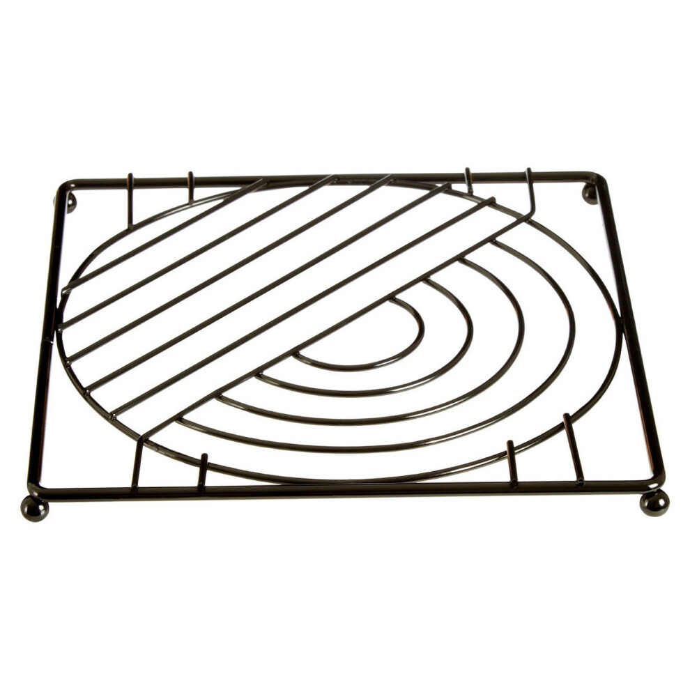 Vertex Black Nickel Finish Square Trivet