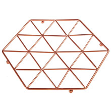 Vertex Iron Wire Trivet Pan Pot Stand Holder Kitchen Worktop Protector Copper