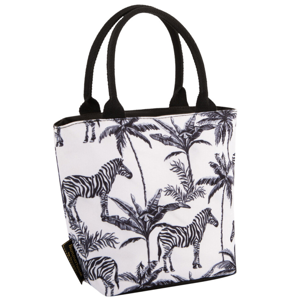 Navigate Madagascar Lunch Tote, Zebra Palm