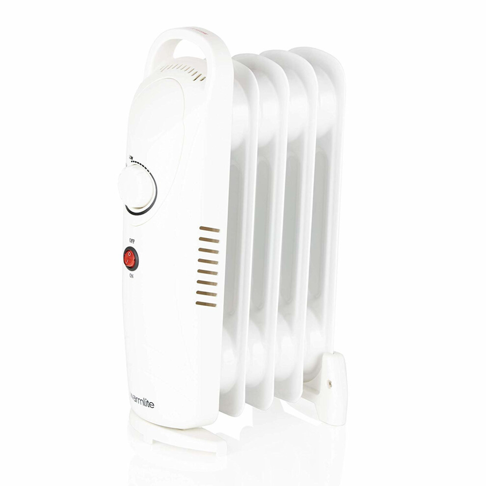 Warmlite 5 Fins Compact Oil Filled Radiator with Adjustable Thermostat