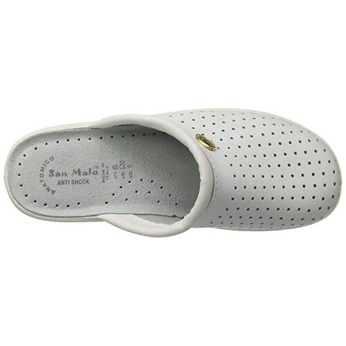 (39 EUR, White) Dek Womens/Ladies Coated Leather Clogs 2