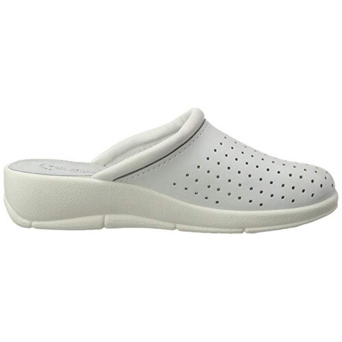 (39 EUR, White) Dek Womens/Ladies Coated Leather Clogs 1