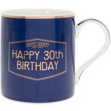 Lesser & Pavey Fine China Gents Society Happy 30th Mug