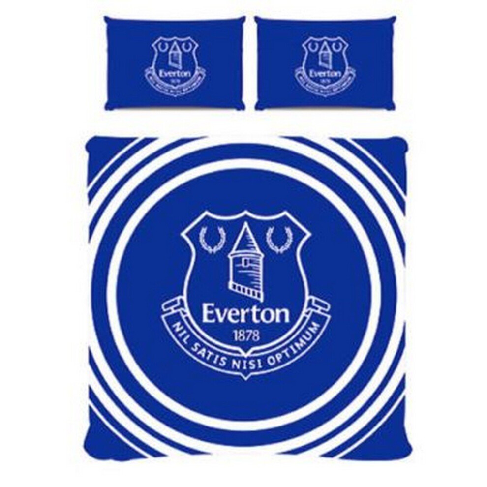 (Double, Blue/White) Everton FC Pulse Duvet Set