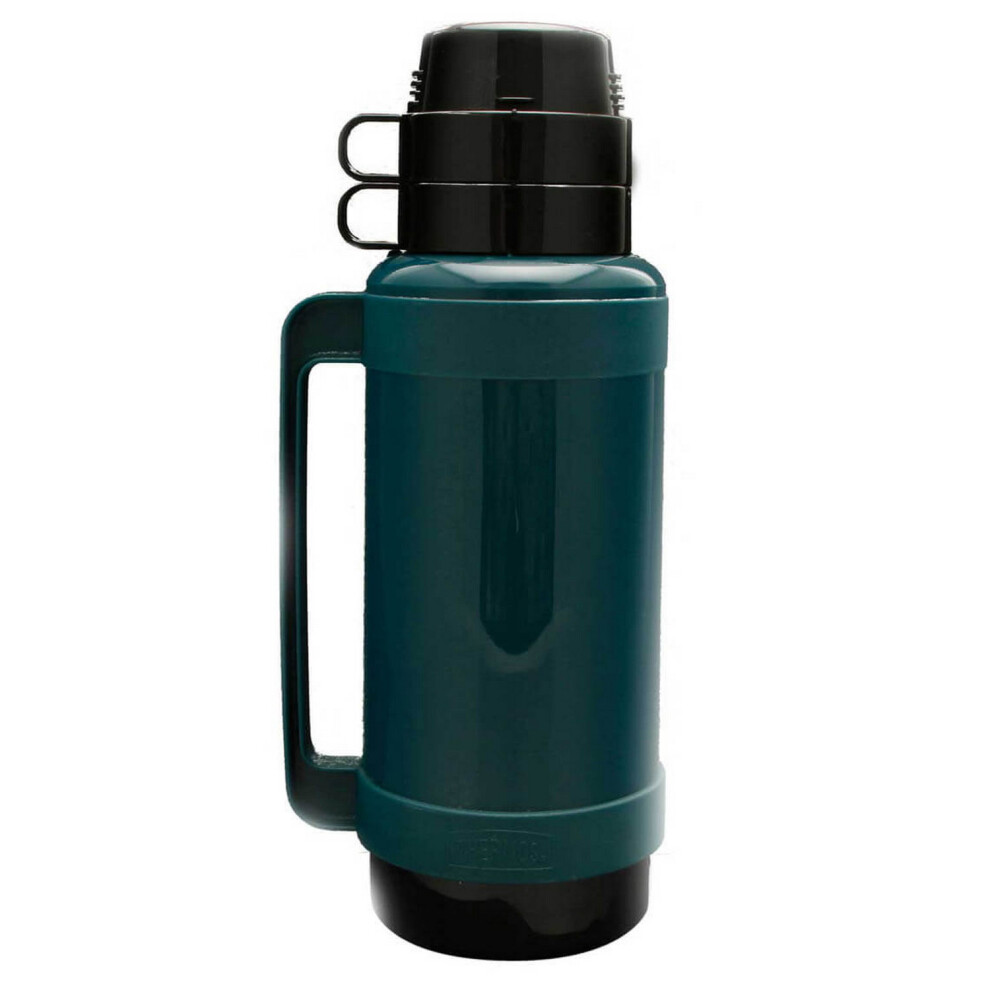 Thermos Gtb Mondial 1.8litre Hot Cold Tea Coffee Drink Travel Vacuum Flask Green