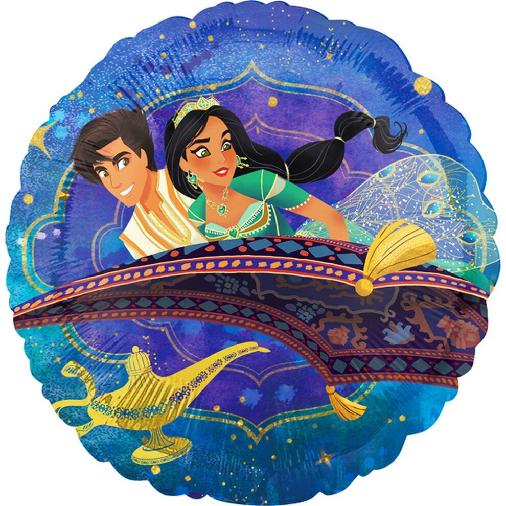 Aladdin Flying Carpet Circle Foil Balloon