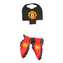 Manchester United Official Licensed Boot Car Hanger - Red Boot-Shaped Car Accessory with Club Crest (75x60 mm)