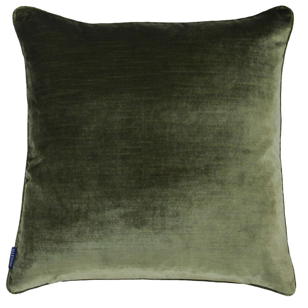 (55 x 55cm, Olive) Riva Home Luxe Velvet Cushion Cover