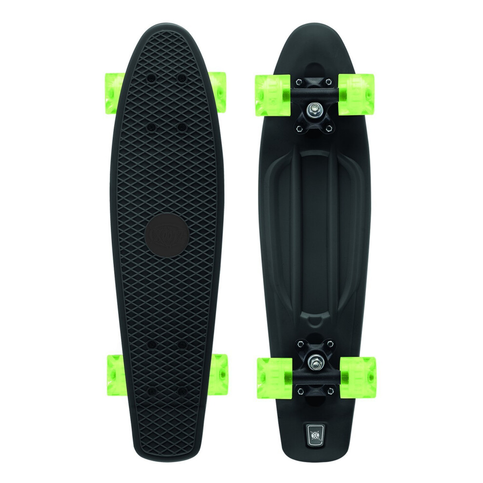 Skateboard - Xootz PP Skateboard LED 22" - Black/Green