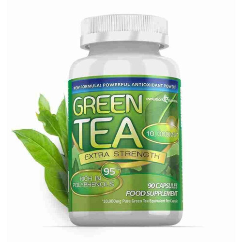 Green Tea Extra Strength 10,000mg with 95 Polyphenols 90 Capsules (1