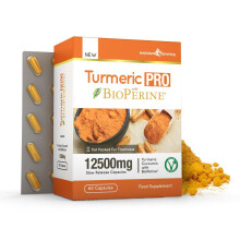 Turmeric Pro with BioPerine 12,500mg 95% Curcuminoids - 60 Capsules - Fat Burner - Evolution Slimming