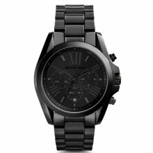 Michael Kors Bradshaw Black Ion Chronograph Ladies Watch MK5550