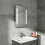 PlumbGalaxy Snow 700 x 500mm Illuminated LED Mirror with Demister 1