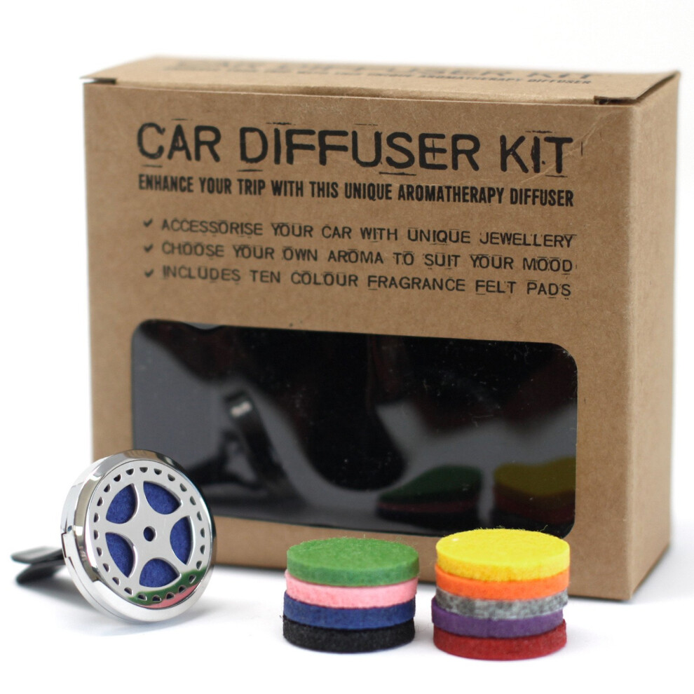 Ancient Wisdom Car Diffuser Kit Auto Wheel Travel Ease 10Ml 5055796557844