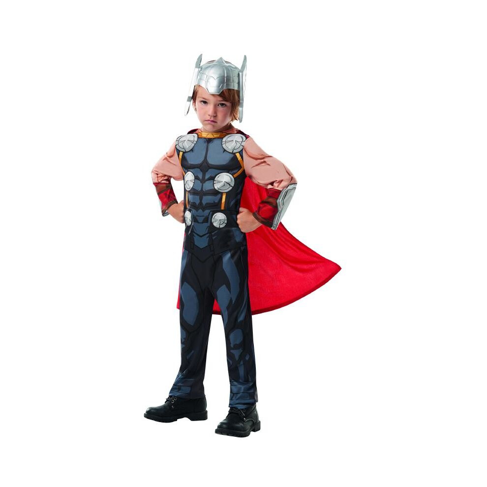 (multicoloured, S) Thor Avengers Assemble Classic MARVEL costume superhero Carnival Size