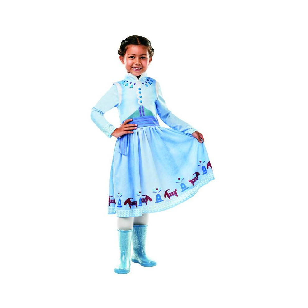 (multicoloured, M) Anna Frozen Olaf's Adventure Classic Disney ice queen costume Children's Carnival fairy princess Anna and Elsa Size