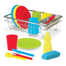 Melissa Doug Let s Play House Wash Dry Dish Set