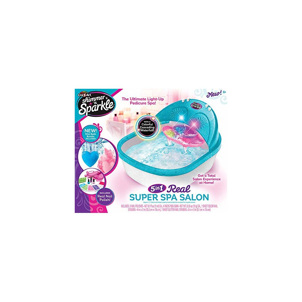 Shimmer ?n Sparkle 6-in-1 Real Massaging Foot Spa for Kids 