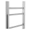 PlumbGalaxy Essentials 700 x 400mm Straight Chrome Heated Towel Rail 7