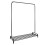 Direct Online Houseware Garment Rack Clothes Rail With Shoe Storage Shelf & Adjustable Feet 3