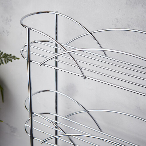 Direct Online Houseware (Chrome) 3 Tier Spice Rack Organiser Free Standing Storage 1