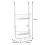Direct Online Houseware Metallic Silver Rust-Proof Premium 2 Tier Hanging Shower Caddy 3