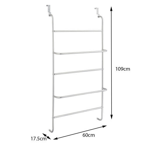 Direct Online Houseware 5 Tier Over Door Clothes Airer Towel Rack 2