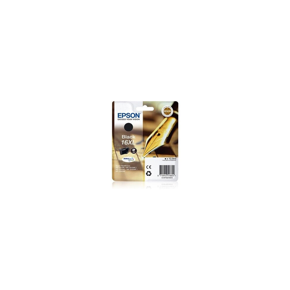 Epson Ink Cartridge Inkjet 500 Pages C13t16314012 Black 8715946624983