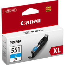 CANON Cartuccia d'inchiostro CLI-551C XL alta capacità Cyan (CLI551XL)