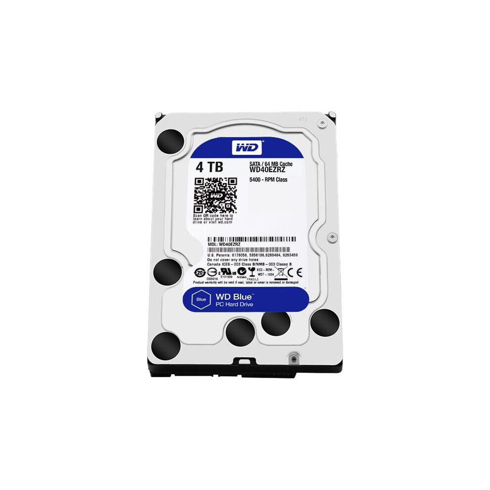 Western Digital Wd40ezrz Wd Blue Hard Drive 4 Tb Internal 3.5" Sata 6Gb/S Wd40ezrz
