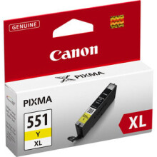 Cartuccia d'inchiostro CANON CLI-551Y XL alta capacità Gialla (CLI551XL)