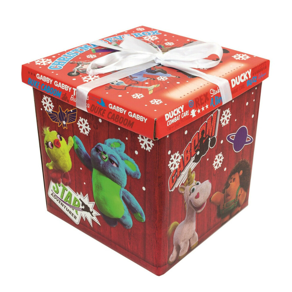 Disney Toy Story 4 Christmas Eve Gift Box 28cm With Detachable Lid Woody Buzz