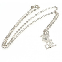 Liverpool FC Silver Plated Liverbird Pendant And Chain