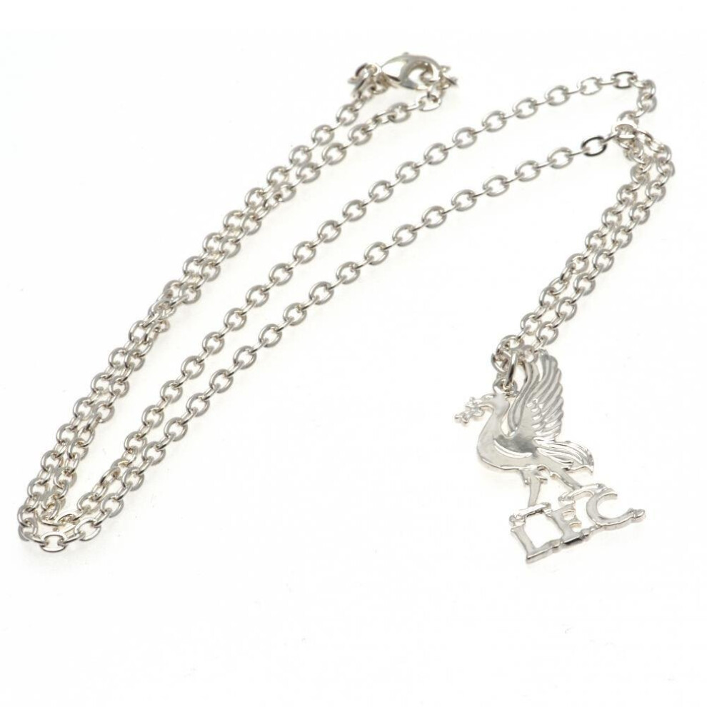 Liverpool Fc Plated Liverbird Pendant And Chain Silver