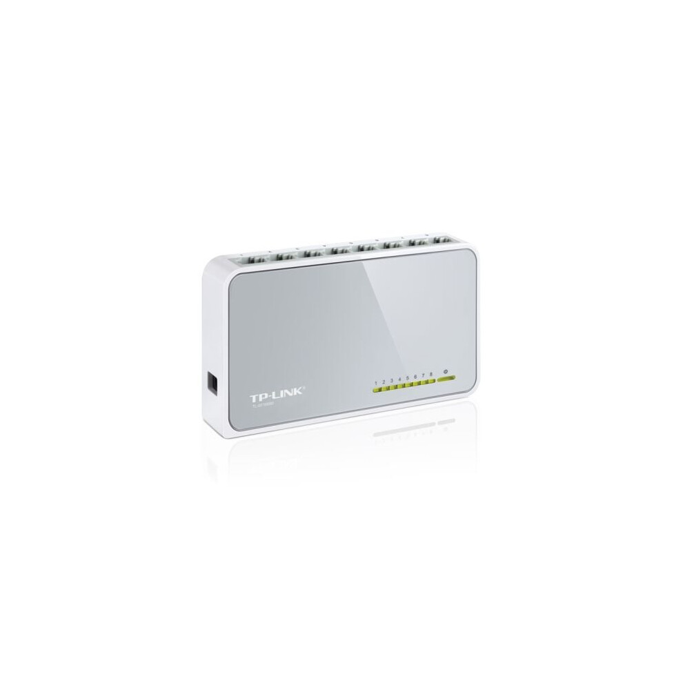 Tp-Link Tl-Sf1008d 8-Port 10/100 Unmanaged Desktop Switch Plastic Case Tl-Sf1008d Green 6935364020071