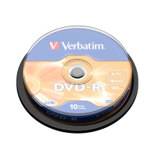 DVD-R VERBATIM 16x (10) - Capacité 4.7 Go - Spindle