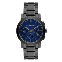 Burberry The City Herrenuhr BU9365 | Chronograph Zifferblatt | Edelstahlband