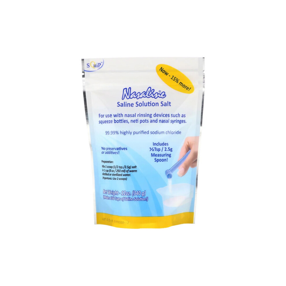Squip , Saline Solution Salt, 340G