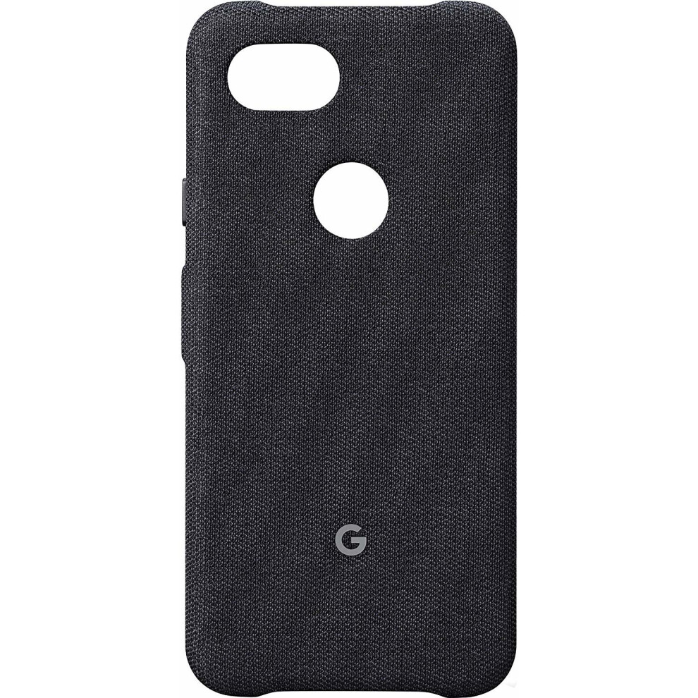 Google Official Pixel 3A Xl Fabric Case Cover - Carbon (Ga00787) Black