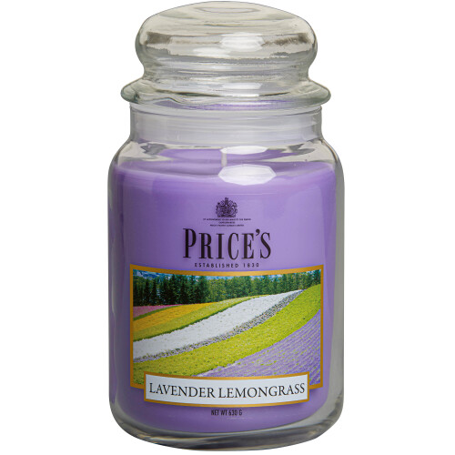 Price's Candles Large Jar Lavender & Lemongrass