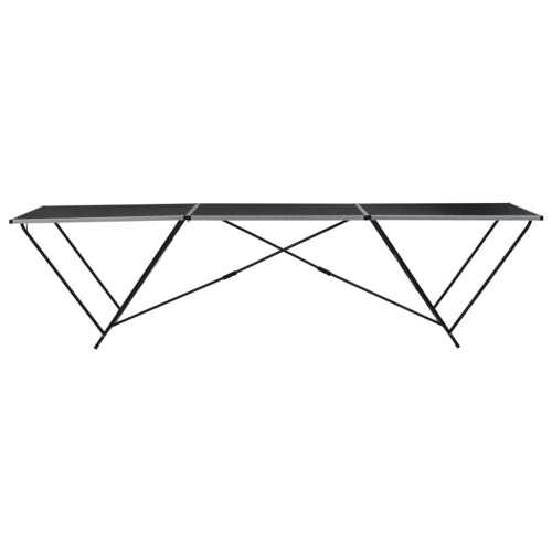 VidaXL vidaXL Folding Pasting Table MDF and Aluminium 300cm Working Desk Workbench 2
