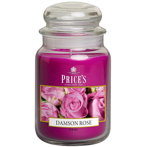 Price's Candles Large Jar Damson Rose